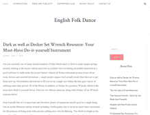 Tablet Screenshot of englishfolkdance.org